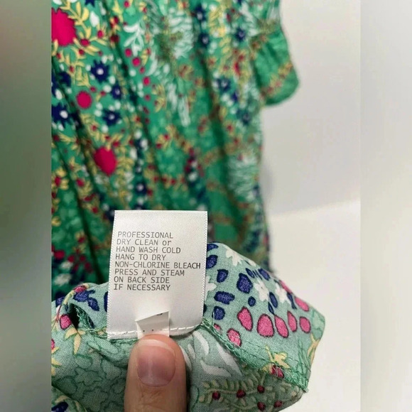 Rachel Zoe Green Floral Print Tunic Size Small NWOT - Picture 7 of 8